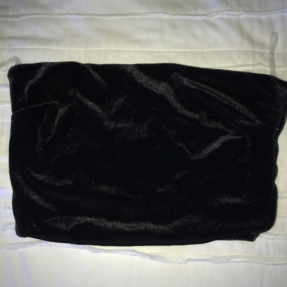 velvet bandeau top!